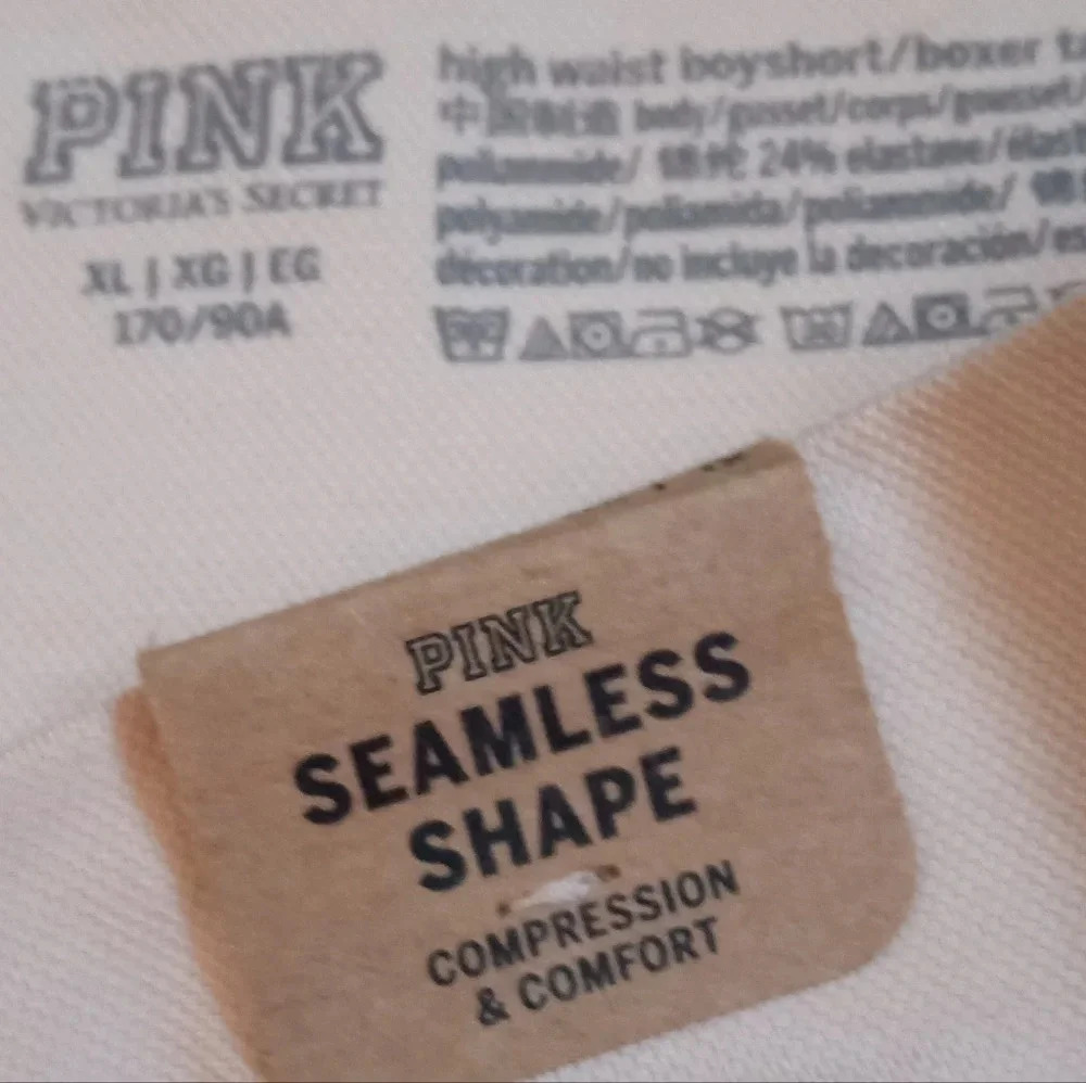 Victoria's Secret Pink high waist boyshort seamless shape compression panties XL - Picture 5 of 5